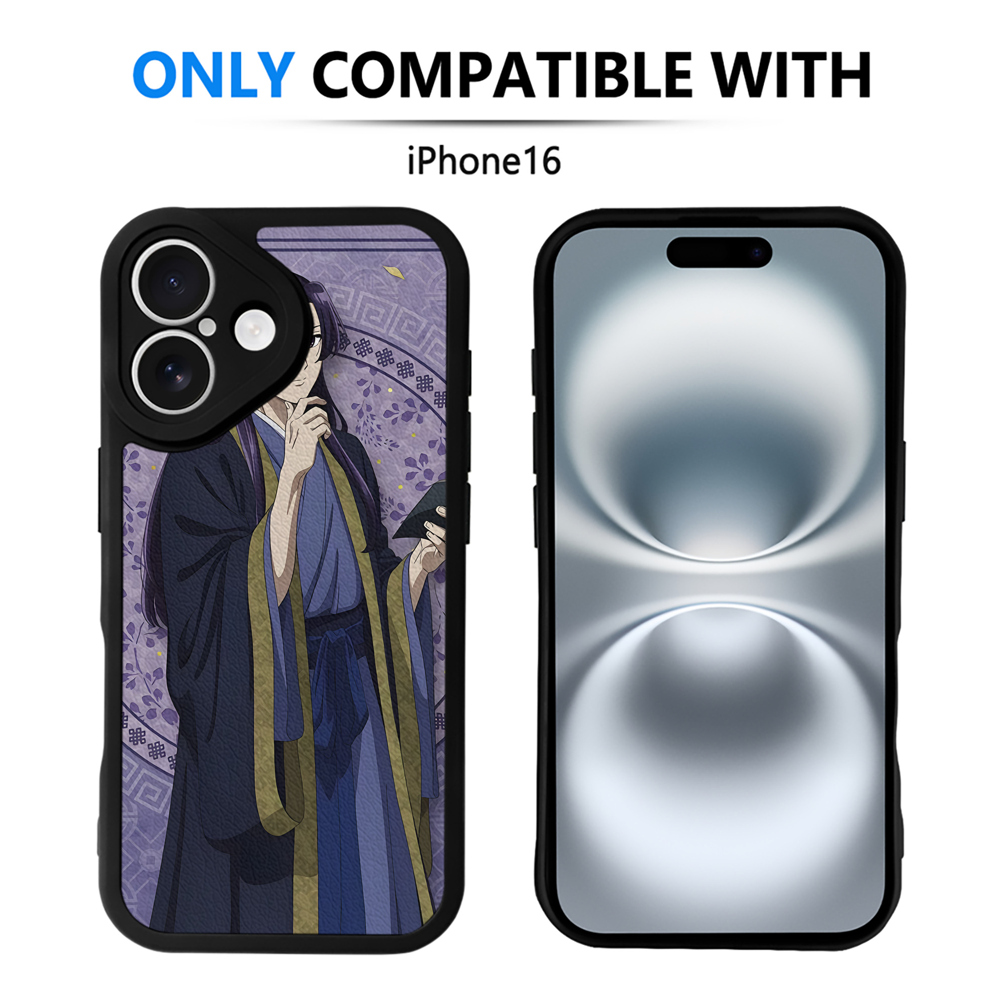 （画像用） 薬屋のひとりごと The Apothecary Diaries 【iPhone 16シリーズ対応】シリコンスマホケース（レザー調） 材質：シリコン